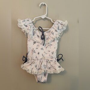 Wildling White Floral Ruffle Swimsuit